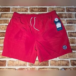 Life Is Good Vibrant Red Men's Swim Trunks